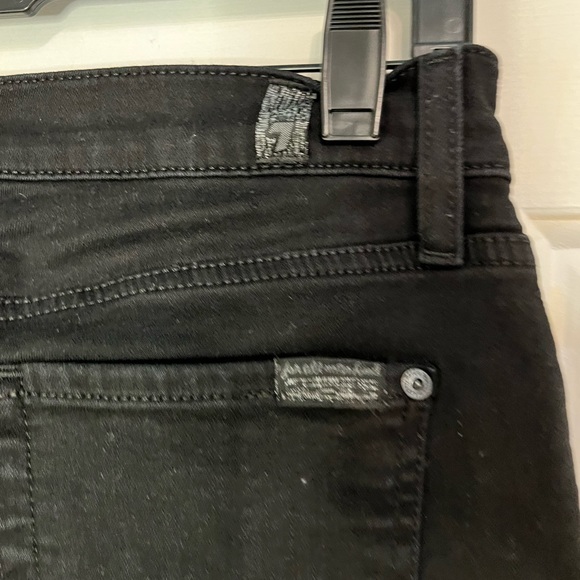 7 For All Mankind Black Ankle Gwenevere Denim, Size 28 - Picture 6 of 7